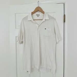 Peter Millar Mens La Solid White Pima Cotton Fighting Irish Golf Summer Polo